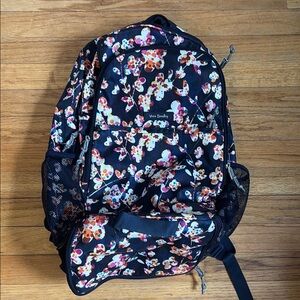 Vera Bradley Floral Backpack - Black
